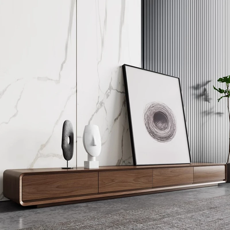 Interior Design Tv Room - Meja TV Kayu Panjang Desain Modern