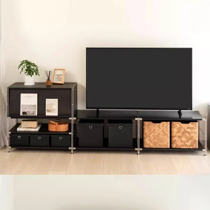 Interior Design Tv Room - Lemari TV Mewah Interior Hitam Meja