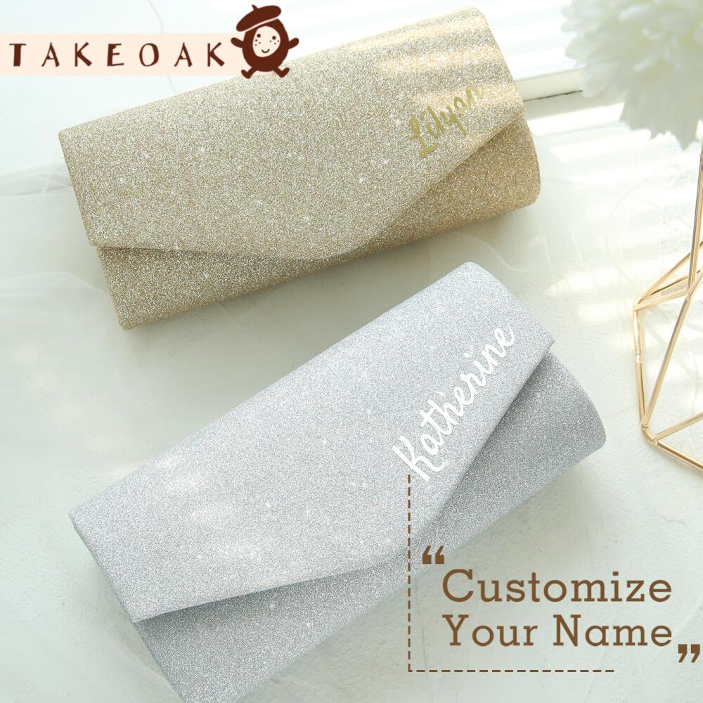 Interior Design Name - Tas Selempang Amplop Berkilau Nama Kursif