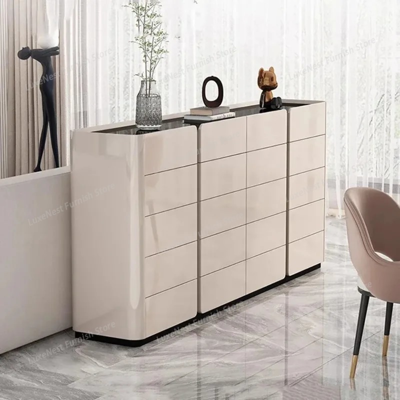 Interior Design White And Wood - Rak Sepatu Interior Desain Mewah Modern