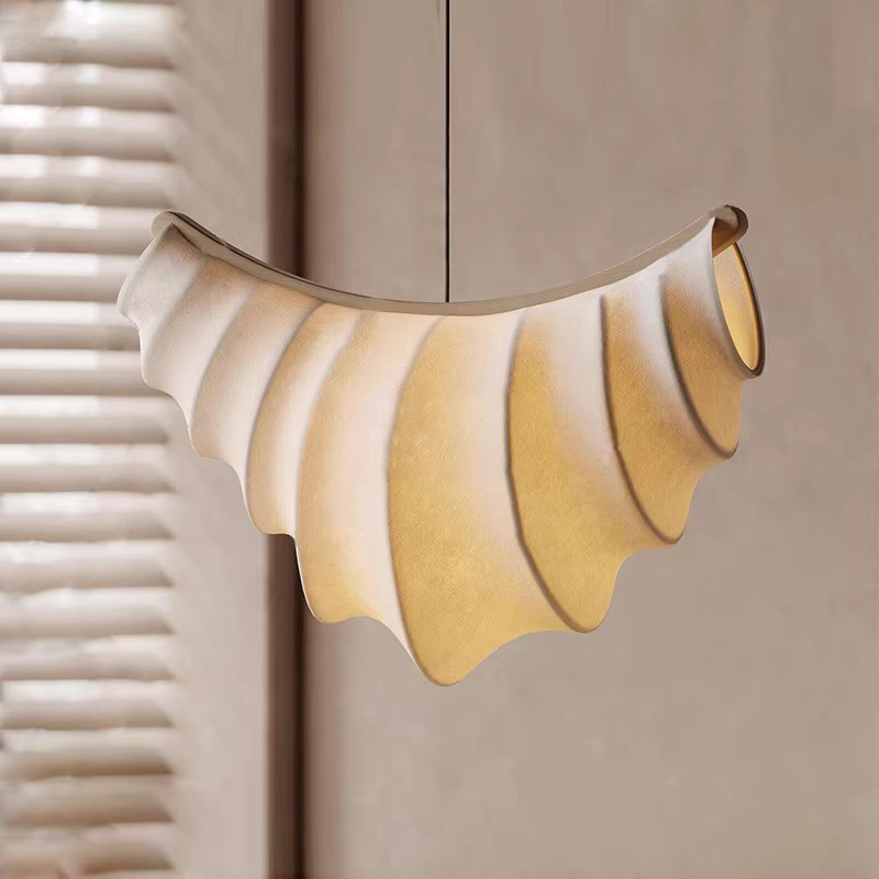 Interior Design White And Wood - Lampu Gantung Desainer Sutra Kayu Sutra