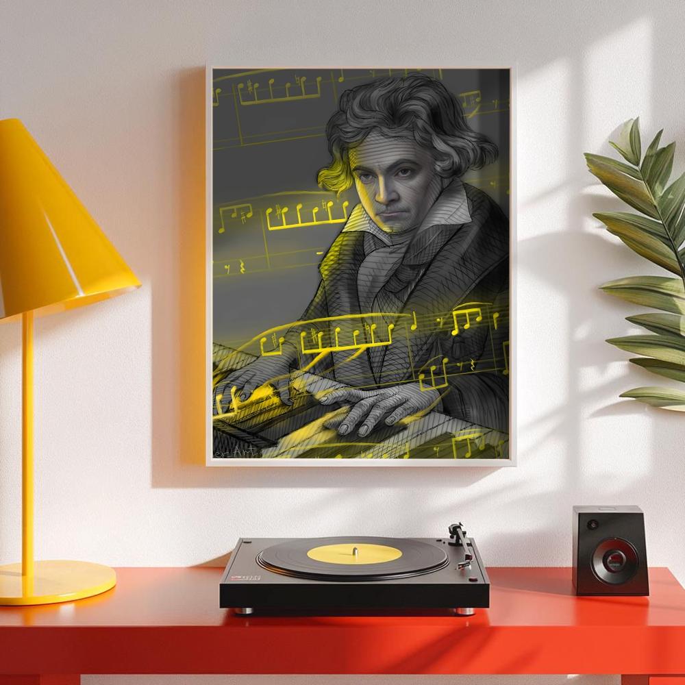 Poster Musik Klasik M-Mozart S - Interior Design Studio ulasan dan harga