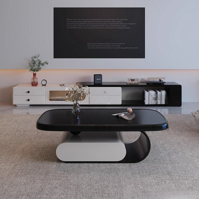 Lemari TV Ruang Tamu Interior  - Interior Design White And Wood ulasan dan harga