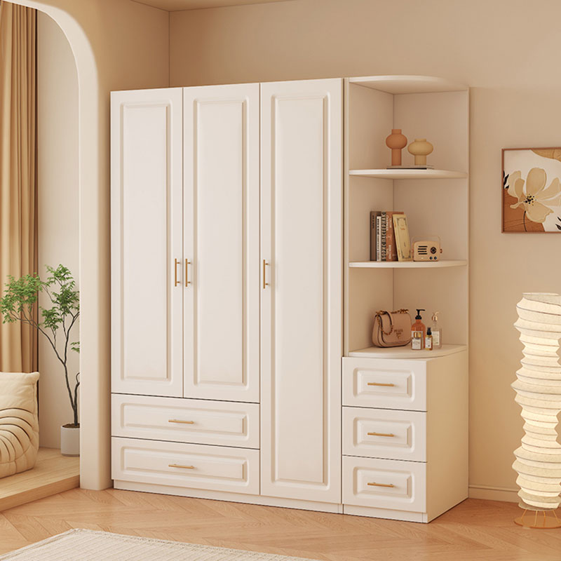 Lemari Pakaian Putih Krim Akse - Interior Design White And Wood ulasan dan harga