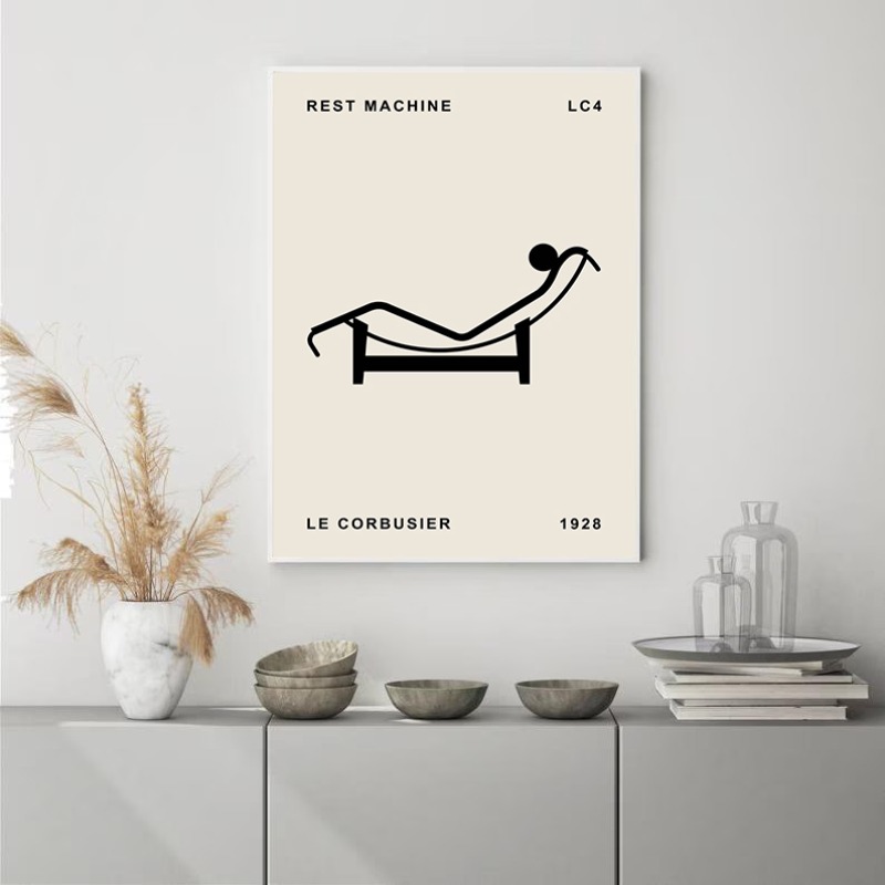 Poster Arsitektur Abstrak Desa - Interior Design Studio ulasan dan harga