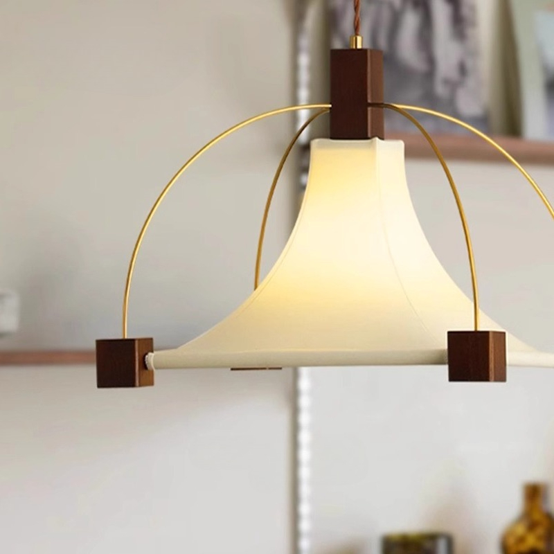 Lampu Gantung Restoran Kain Pe - Interior Design White And Wood ulasan dan harga