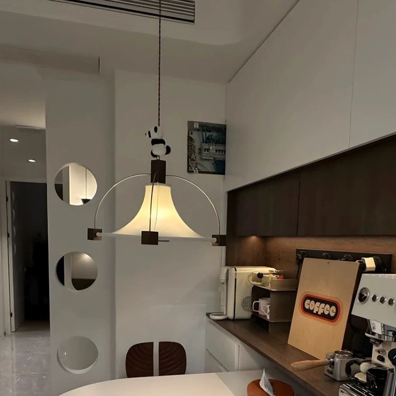 Lampu Gantung Restoran Kain Pe - Interior Design White And Wood ulasan dan harga
