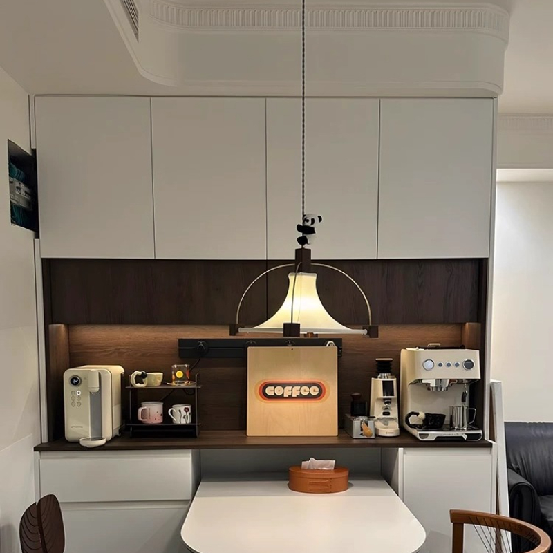 Lampu Gantung Restoran Kain Pe - Interior Design White And Wood ulasan dan harga