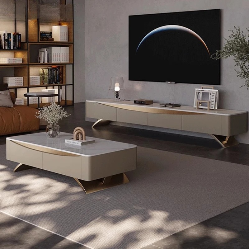 Meja TV Mewah Vintage Desainer - Interior Design Tv Room ulasan dan harga