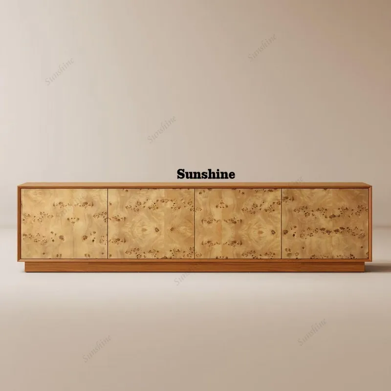 Meja TV Kayu Desain Estetis Mo - Interior Design Tv Room ulasan dan harga