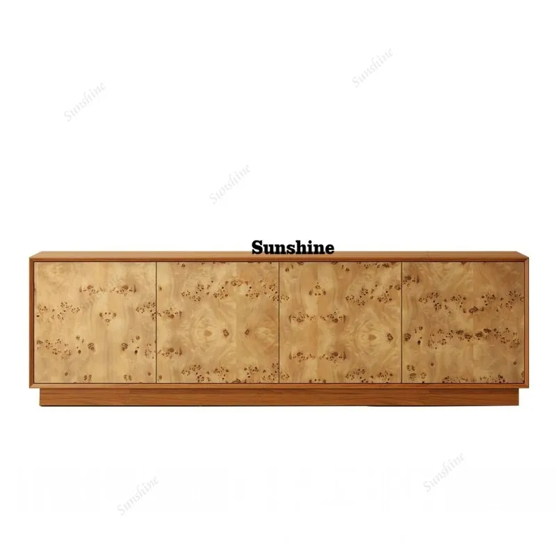 Meja TV Kayu Desain Estetis Mo - Interior Design Tv Room ulasan dan harga