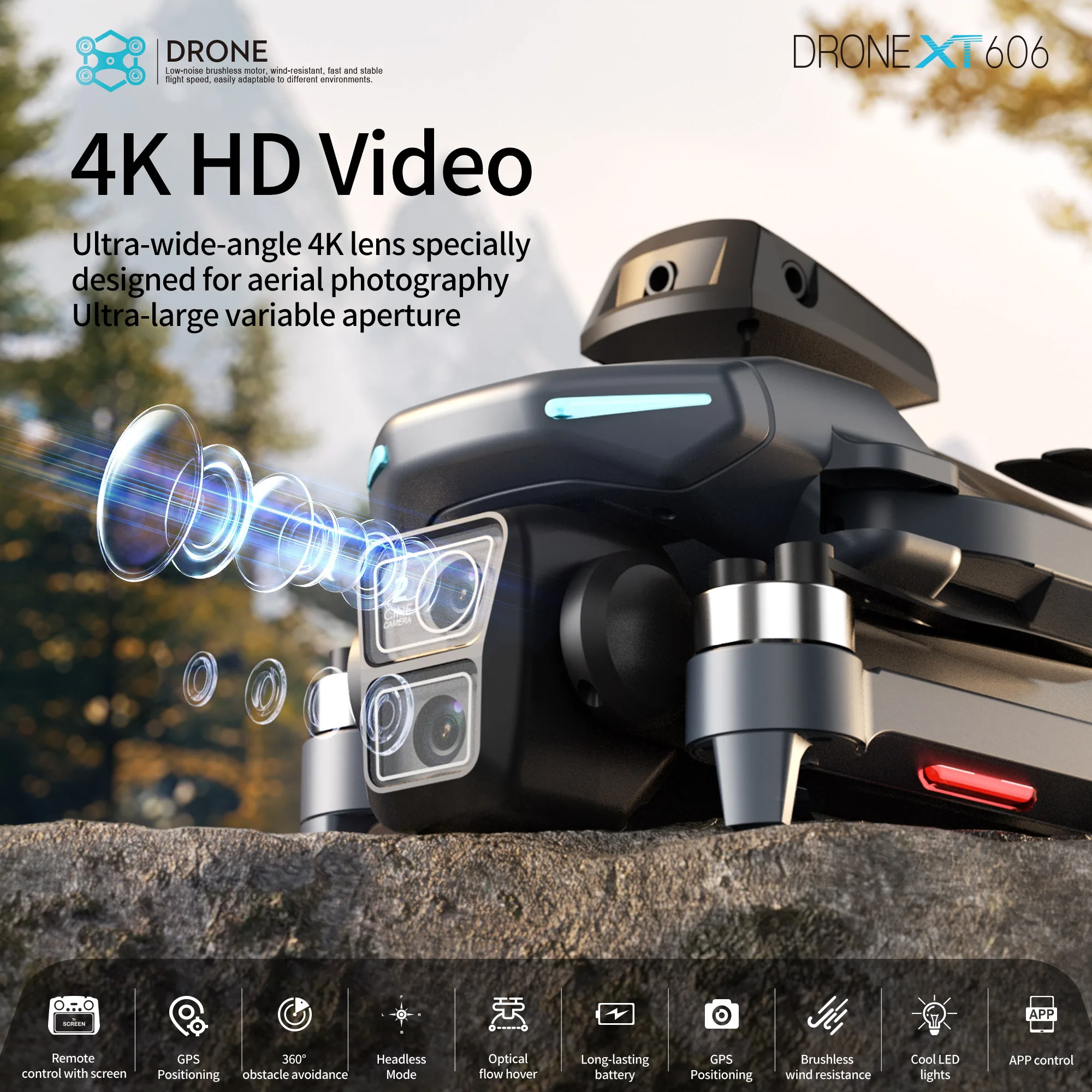 Drone Lenovo XT606 MAX GPS 4K  - Interior Design Game ulasan dan harga