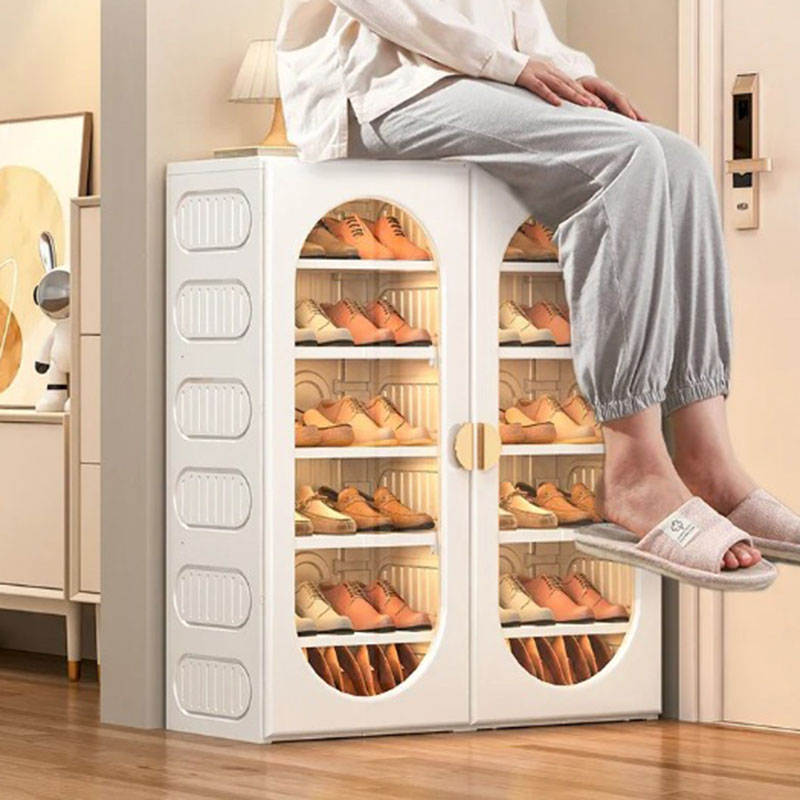 Lemari Sepatu Interior Estetis - Interior Design White And Wood ulasan dan harga