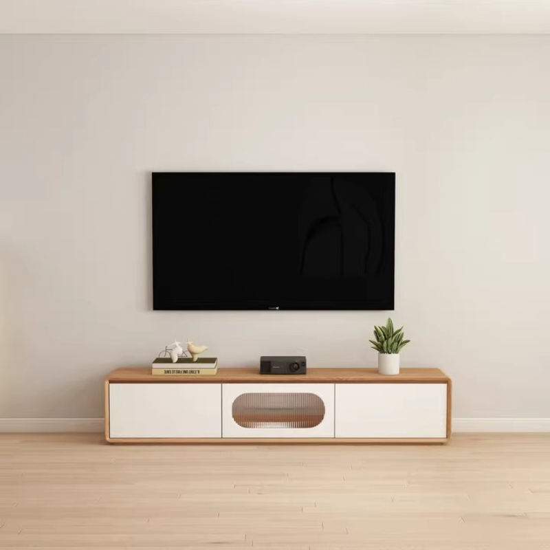 Aksesoris Desainer Lemari TV D - Interior Design White And Wood ulasan dan harga