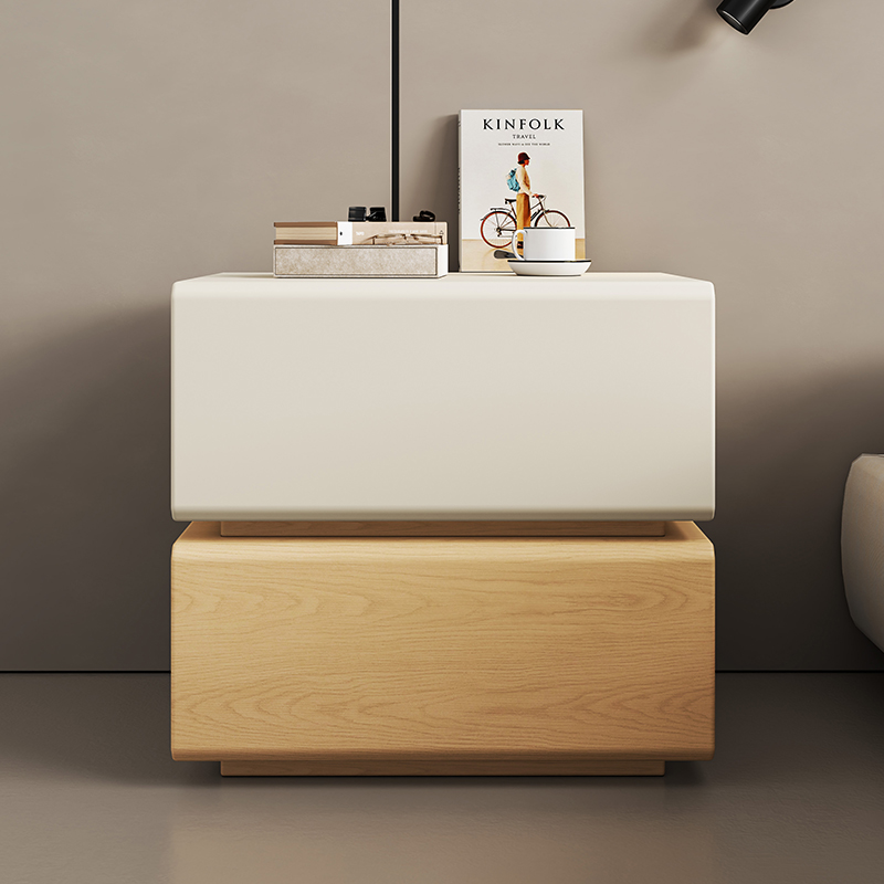 Meja Samping Tempat Tidur Puti - Interior Design White And Wood ulasan dan harga