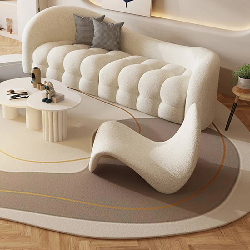 Sofa Ruang Tamu Putih Krem Mod - Interior Design White And Wood ulasan dan harga