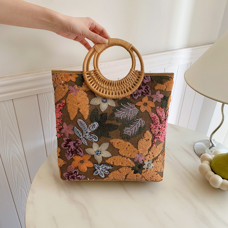 Tas Pegangan Atas Grafis Bunga - Interior Design Graphic Design ulasan dan harga