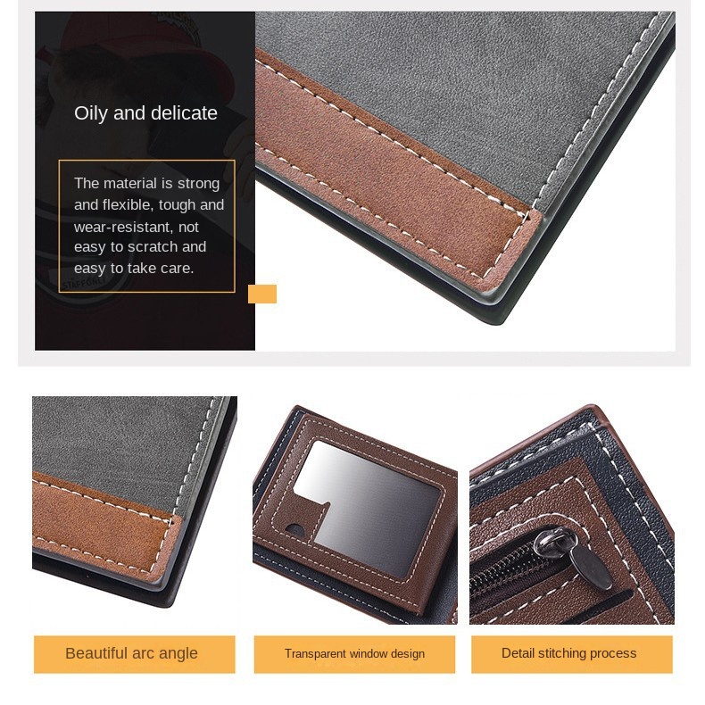 Dompet Pendek Pria Kulit PU Ba - Interior Design Id ulasan dan harga