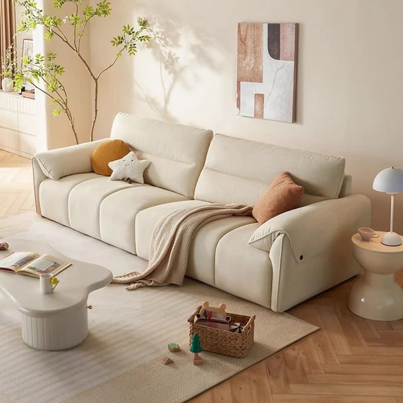 Sofa Ruang Tamu Desain Interio - Interior Design White And Wood ulasan dan harga