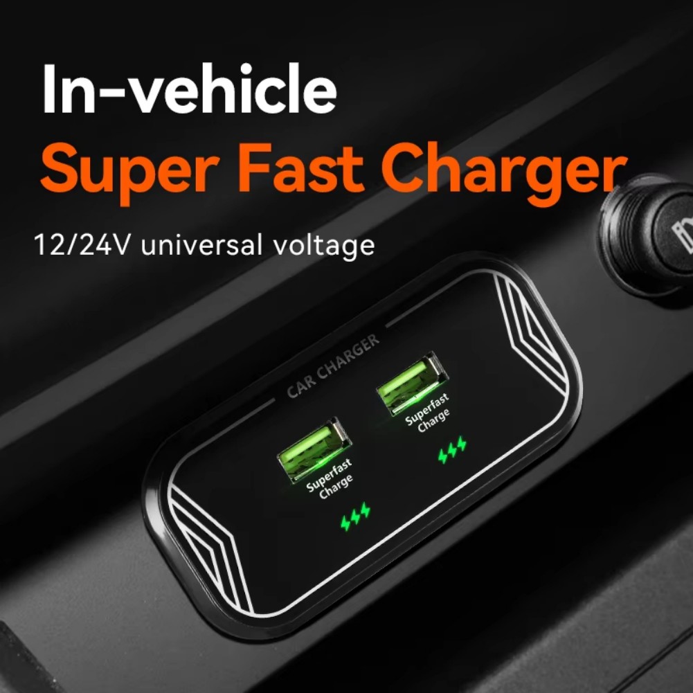 Pengisi Daya Mobil 45W Hitam u - Interior Design Output ulasan dan harga