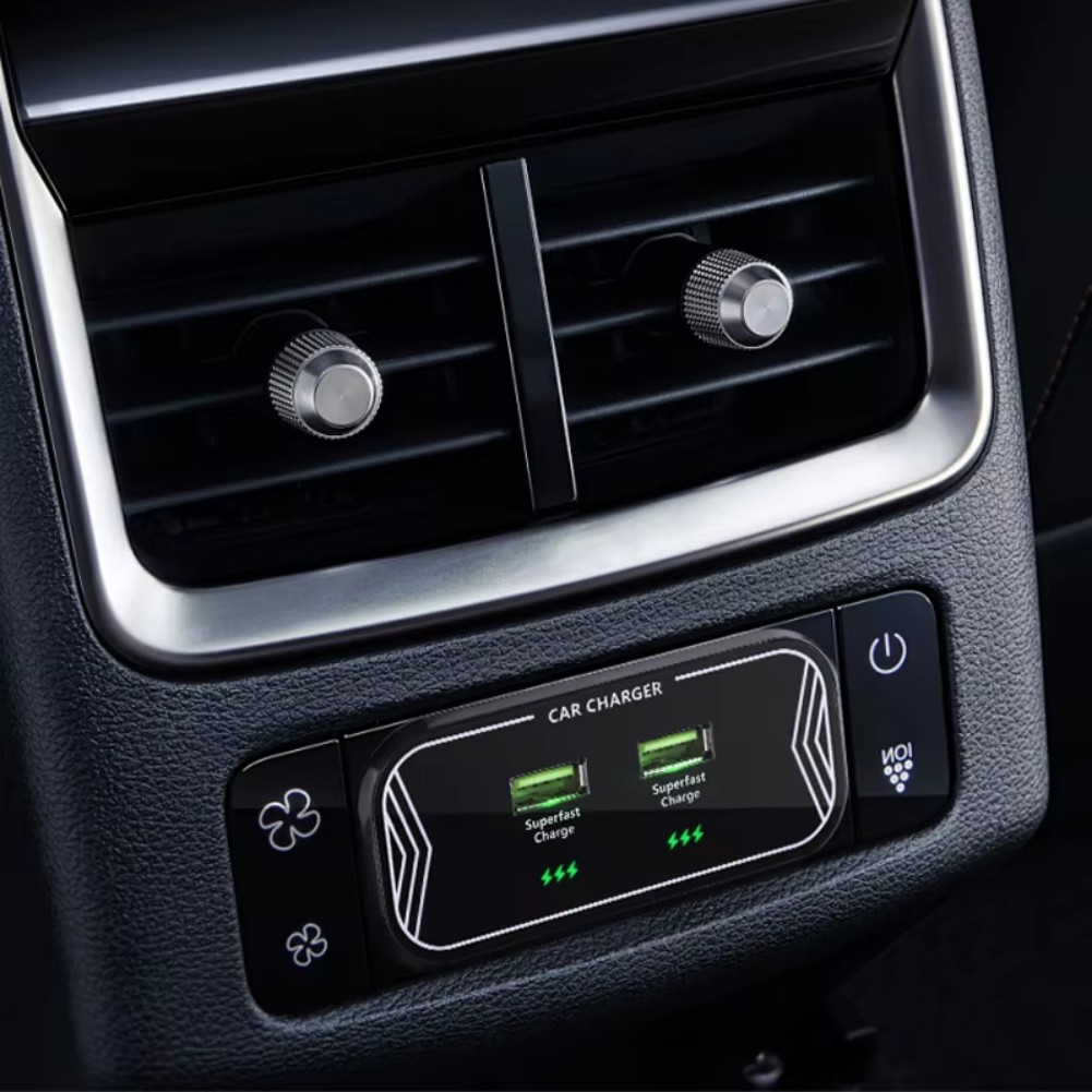 Pengisi Daya Mobil 45W Hitam u - Interior Design Output ulasan dan harga